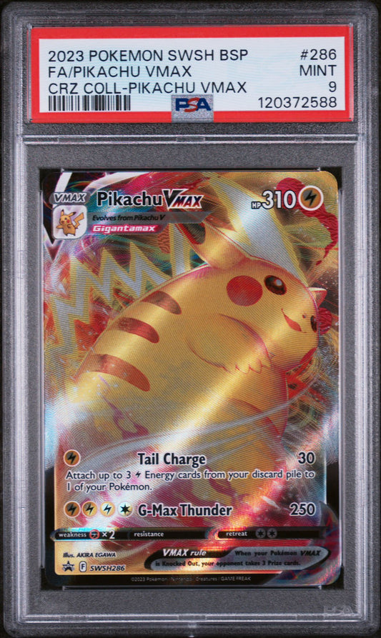 PSA 9 - Promo Pikachu VMAX SWSH286